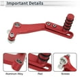 thumbnail image 4 of Unique Bargains Motorcycle Gear Shifter Lever for Kawasaki NINJA 400 2018-2023 Pedal Shift Lever Arm Red, 4 of 7