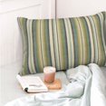 thumbnail image 4 of Fotbe Colourful stripes Funda de Almohada Decorativa Estilo Occidental, Lujo en Algodón, Fundas para Almohadas King, Cojín Estampado para Decoración del Hogar-20"x30", 4 of 6