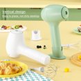 thumbnail image 4 of Toystoory Batidor de huevos eléctrico, 3 velocidades, reemplazo de carga USB ajustable, hogar, cocina, restaurante, batidor de huevos, accesorios Electrodomésticos Blanco Toystoory HA082045-01B, 4 of 6
