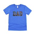 thumbnail image 5 of Patriotic Dad Shirt for Men American Flag Mountain Camo Graphic Tee Outdoor Father's Day Gift Heather Blue Shirt Adult 2XL, 5 of 6
