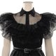thumbnail image 4 of Conjunto de disfraz de Cosplay de Wednesday Addams, disfraz de Halloween, disfraz de fiesta de carnaval para niñas adultas, 2023, 4 of 5