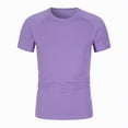 thumbnail image 4 of NOLDARES Boys Summer T-Shirt, Lightweight Short Sleeve Graphic Tee for Play & School, Soft Cotton Youth(Purple,4-5 Years), 4 of 7