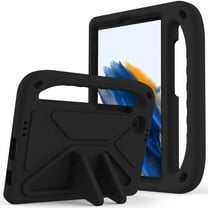 TECH CIRCLE for Samsung Galaxy Tab A9 Case 2023 SM-X110/X115 Tablet Case ,Shockproof Handle Viewing Angles Stand Kids Friendly Case Lightweight EVA Rugged Cover for Samsung Galaxy Tab A9 8.7",lack