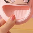 thumbnail image 6 of kpoplk Kids Solid Color Slippers Unisex Child Boys Girls Slide Sandals for Kids Flip Flops Comfy Shower Slippers Beach Garden Shoes(Pink,9.5), 6 of 7