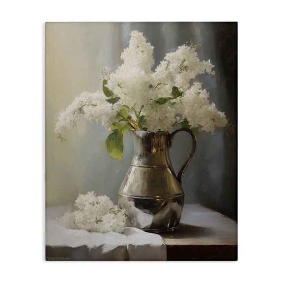 Stupell Industries French Country White Lilacs Still Life Canvas Art, 16 x 20, by Arlington Prints