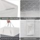 thumbnail image 3 of Cesto para ropa sucia NQ 1 pieza con asa larga plegable impermeable 75 litros gris, 3 of 5