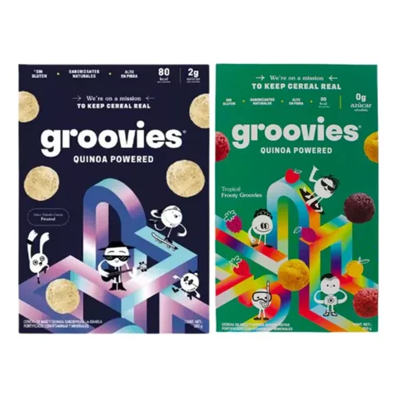 Cereal Groovies Quinoa Sin Gluten Vanilla + Frooty 500g