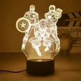 thumbnail image 2 of Figuras de acción de Disney Marvel Spiderman con luces LED nocturnas, modelo de Iron Man de Los Vengadores, lámpara 3D para niños, juguetes, regalo de cumpleaños para niños, 2 of 5