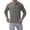 Grey, variant on Men Polo Shirts Casual Solid Color Long Sleeve Striped Lapel T Shirt Button Down Winter Spring Daily Polos for Men Black L