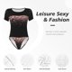 thumbnail image 4 of Fotbe Rose Gold Glitter1 Body de Mujer con Cuello Redondo y Mangas Cortas, Sin Mangas Ajustado, Suave, Cómodo y Básico-XX-Large, 4 of 7