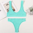 thumbnail image 1 of Conjunto de sujetador sin costuras para mujer, Tanga Sexy de cintura baja, bragas de algodón, Bralette de costilla sin aros, lencería, conjunto de ropa interior femenina Tan Jianjun unisex, 1 of 2
