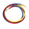 thumbnail image 3 of 0.9m/3ft 3-Color R22 AC & Auto Refrigerant Charging Hoses Set - 2500/500 PSI Pressure, Durable Leakproof Corrosion-Resistant Rubber, Lightweight Portable HVAC Fluoride Filling Pipes for Mexico Market, 3 of 6