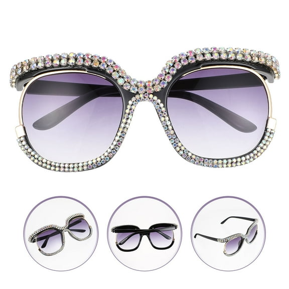 Raindrops  Diamond-in Sunglasses Polarized Frames Man Men and Women Black