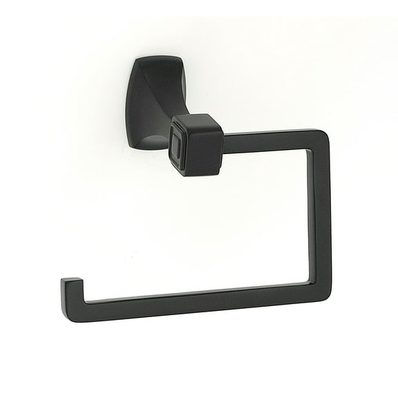 Alno A6566 Cube Modern 5.5"W Hook Style Slide On Toilet Paper Holder - Bronze