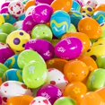 thumbnail image 4 of 100 Count Easter Eggs Colorful Designed Fillable Printed Easter Eggs Easter Egg Hunt Fillable Eggs - -, 4 of 5