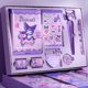 thumbnail image 3 of Sanrio Kuromi-Juego de papelería My Melody Cinnamoroll, Bloc de notas con contraseña, Mini cuaderno, bolígrafo de firma, suministros para estudiantes, regalo para niños, 3 of 5
