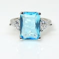 thumbnail image 6 of Myriam Statement Ring Created Emerald Blue Topaz Womens Ginger Lyne Collection, 6 of 6