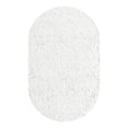 thumbnail image 2 of Unique Loom Everyday Shag Collection Area Rug - Solid (3' 3" x 5' 3" Oval Snow White), 2 of 5