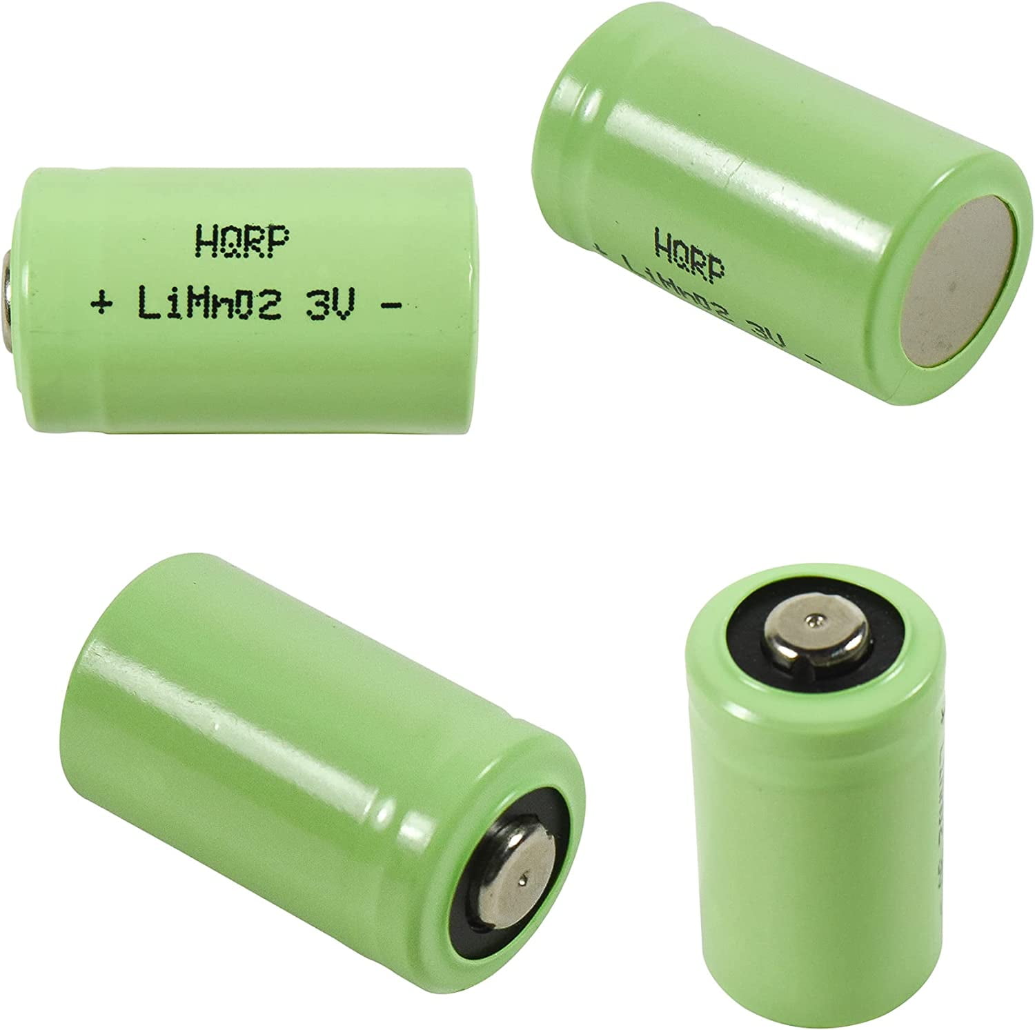 HQRP 4-Pack 3V Batteries for Pentax ZX-M, ZX-50, ZX-5N, ZX-60, IQ