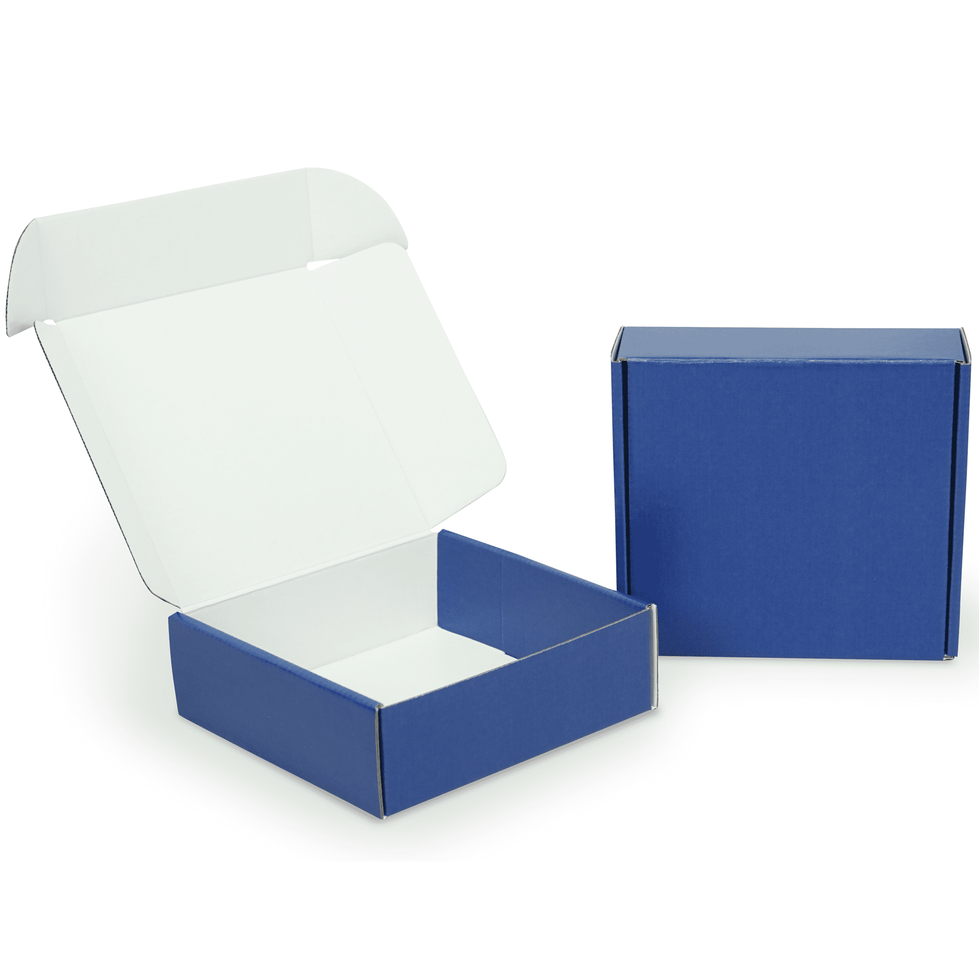 Navy Blue Shipping Boxes, 6 x 6 x 2 Blue Shipping Box