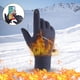 thumbnail image 1 of Guantes de invierno para montar a caballo al aire libre ZJT250133450 | Guantes deportivos resistentes al viento, cálidos, antideslizantes y con pantalla táctil | Palma de piel de nailon con ais, 1 of 4