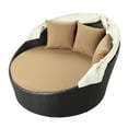 thumbnail image 5 of Modway Siesta Rattan Weave/Aluminum Canopy Patio Daybed in Espresso/Mocha, 5 of 6