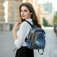 thumbnail image 6 of FORMRS Mini Backpack Purse for Women Travel Daypack Casual Shoulder Bag, Floral Occean, 6 of 7