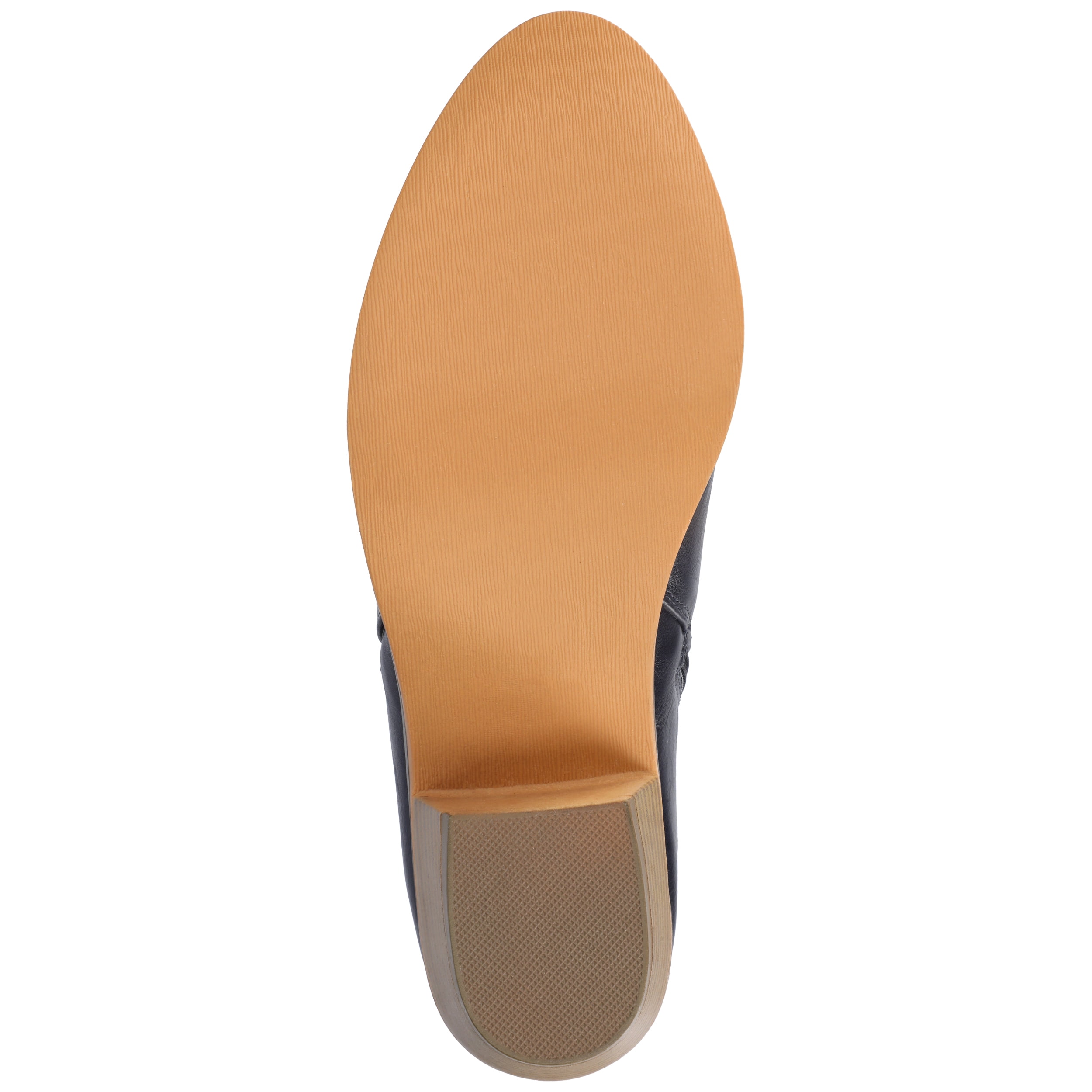 Journee Womens Rebel Outside Zip Stacked Heel Booties