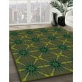thumbnail image 2 of Ahgly Company Indoor Round Patterned Dark Forest Green Area Rugs, 4' Round, 2 of 6
