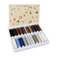 thumbnail image 3 of GUOOL 20 Colors Sewing Thread DIY Crafts Quilting Polyester Thread Spool Supplies Dark Color, 3 of 9