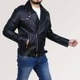 thumbnail image 4 of Leather Motorcycle Jacket Mens Black Leather Motorcycle Jacket Black Leather Riding Jacket Motorcycle Jackets For Men Black Biker Jacket size S, 4 of 5