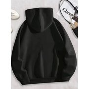 Women's Cat Print Hoodie, Autumn Winter Hooded Sweatshirt