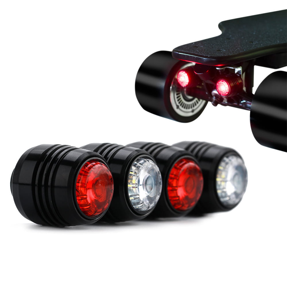 4Pcs Skateboard LED Safety Lights Night Warning for Skateboard Longboard Y7Y4 