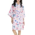 thumbnail image 1 of Sunnyoo Toddler Girl's Bathrobe Sleepwear Kimono Robe Kids Knee-Length Night Robe Loungewear, 1 of 8