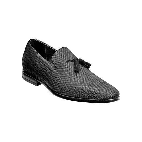 Stacy Adams Mens Tazewell Cotton Closed Toe Penny Loafer, Black, Size 13.0