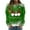 Green, variant on Hoodless Sweatshirt for Pretty Women, Round Neck Long Sleeved Dwarf Fa La La La Printed Top Hooded Sweater Winter Christmas Fashion Clothing