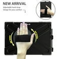 thumbnail image 4 of REQO Case Compatible with Microsoft Surface Pro 7 Plus/Pro 7 / Pro 6 / Pro 5 / Pro 4:with Pen Holder Portable Hybrid Shock-Proof Cover Rotatable Hook&Loop Handle, Shoulder Strap, 4 of 7