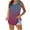 Purple, variant on Staron Summer T-Shirts for Women V-Neck Sleeveless Tank Top Casual Loose Flowy Basic Print Blouse, Wine S