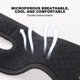 thumbnail image 2 of Correa ajustable para pierna y rótula para correr, correa antideslizante para Keen (negro y azul), 2 of 6