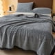 thumbnail image 5 of Manta de forro polar Sofá cama de poliéster Sherpa suave funda para el sofá para invierno y viajes, 5 of 6
