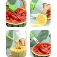 thumbnail image 4 of Cortador de sandía, juego de cucharas de melón 3 en 1, cuchillo recogedor de frutas para separador de pulpa, cuchillo de sandía para helado, melón, utensilio de cocina, 4 of 5