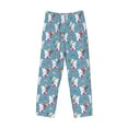 thumbnail image 4 of Goofa Rabbit And Rainbow Printed Soft Pajama Pants for Men, Wide Leg Comfy Casual Lounge Yoga Pants-Small, 4 of 9