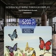 thumbnail image 3 of Bathroom Scale, Highly Accurate Digital Body Scale,Precisely Measures Weight up to 400 lbs-Butterflies Flying In The Sky Above Flowers And Branches, 3 of 4
