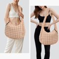 thumbnail image 2 of Bolso de mano GASSDA Puffer de nailon acolchado para mujer (caqui), 2 of 7
