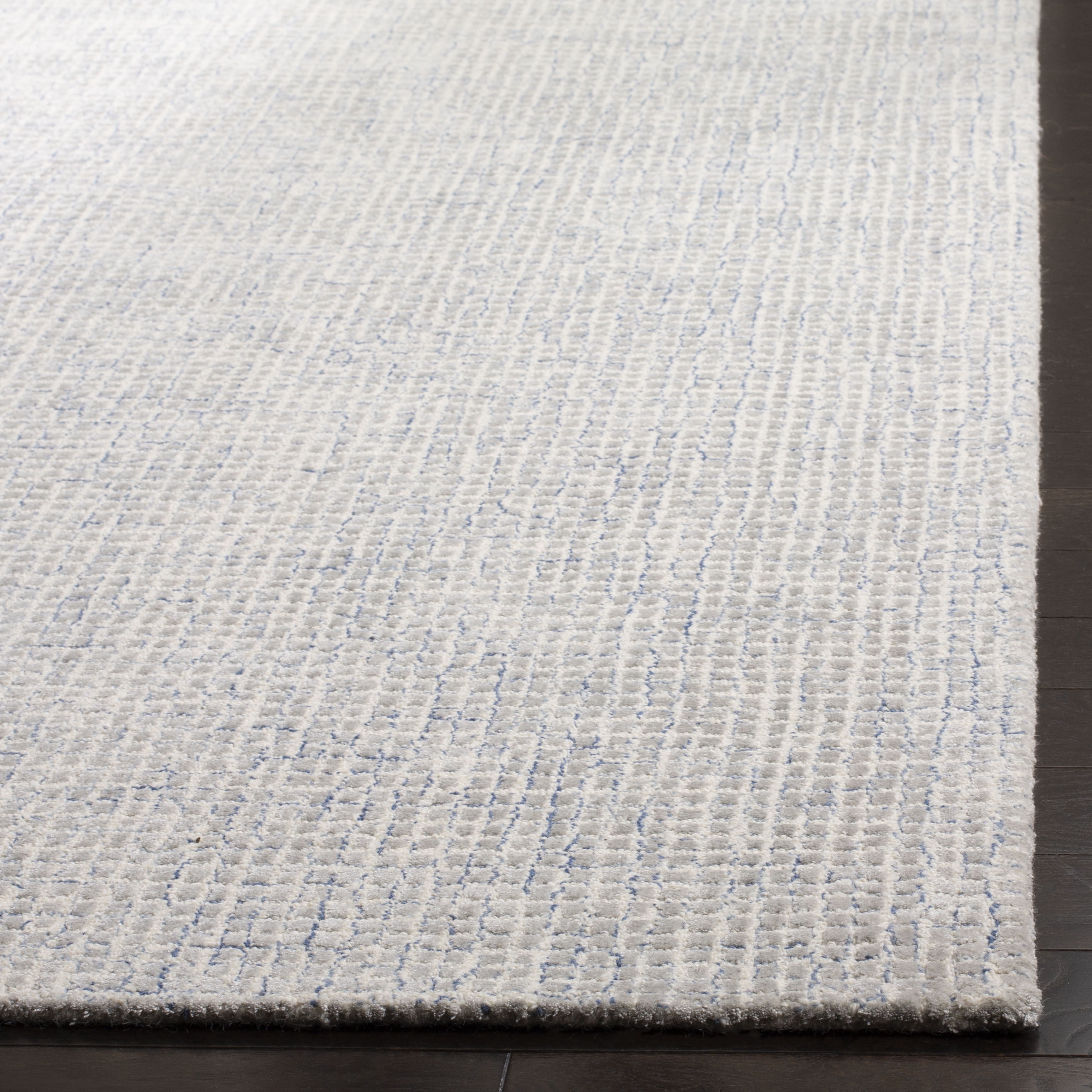 SAFAVIEH Abstract Keith Geometric Area Rug, Silver/Blue, 10' x 14'