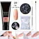 thumbnail image 1 of Kit de uñas de gel de extensión Poly, gel constructor transparente, kit de prueba de extensión de uñas francesas con mini uñas para decoración de uñas, 15 ml de pegamento de extensión de uñas de plást, 1 of 2