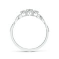 thumbnail image 2 of ANGARA Natural Diamond Braided Three Stone Engagement Ring in 14K White Gold for Women (Size-3.8mm| Color-J| Clarity-I2) | April Birthstone, Anniversary, Jewelry Gift for Women | Natural Diamond Ring, 2 of 8