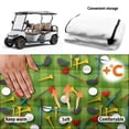 thumbnail image 5 of Bulopur Hibiscu Waterproof Golf Cart Seat Covers Non Slip Golf Cart Seat Towel Blanket with 4 Front Pockets& Nonskid Bottom Fits for EZGO, Yamaha, Club Car, 5 of 8