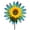 1PC Light Blue, variant on 30*14in Sunflower Pinwheels Outdoor Wind Spinners Yard Garden,Lawn Pinwheels Bulk Colorful Flower Windmill Decorative