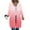 Watermelon Red, variant on FDGIU Women's 2025 Long Hoodies - Full Zip Tunic Sweatshirt with Pockets, Trendy Fall Casual Outerwear, Open Front Cardigan Style